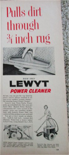 1956 Lewt Power Cleaner ad