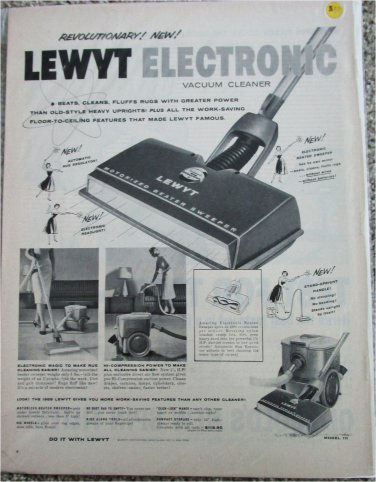 Lewt Electronic Vacuum Cleaner ad