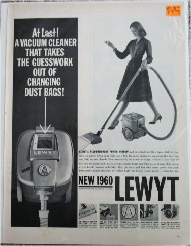 1960 Lewt Power Window Vacuum Cleaner ad
