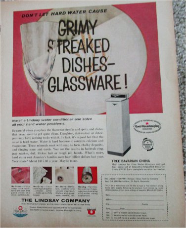 1963 Lindsay Water Conditioner ad