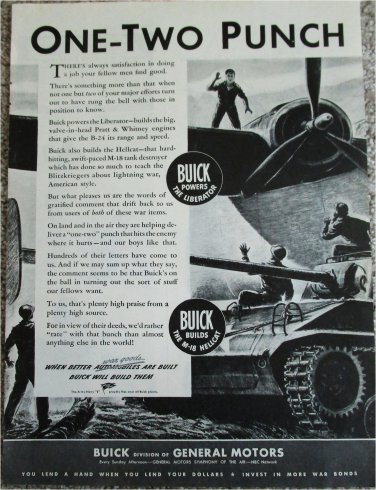 Buick WWII Bomber & Tank ad
