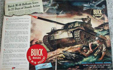 Buick WWII M18 Hellcat Tank ad