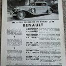 1931 Renault Monastella car ad