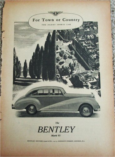 1952 Bentley Mark VI car ad