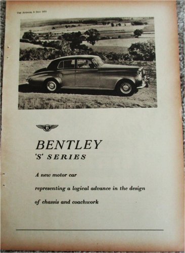 1955 Bentley S Series car ad