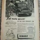 1954 Renault 750 4 dr sedan car ad