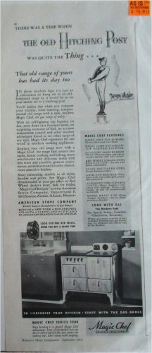 1934 Magic Chef Gas Range ad
