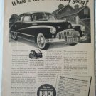 1946 Buick 4 dr sedan Smart Money car ad
