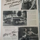 1946 Fisher Body ad featuring a 1946 Buick 4 dr sedan