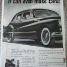 1946 Buick 4 dr sedan Birds Cut Corners car ad
