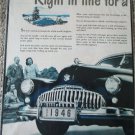 1946 Buick 4 dr sedan Right In Line car ad