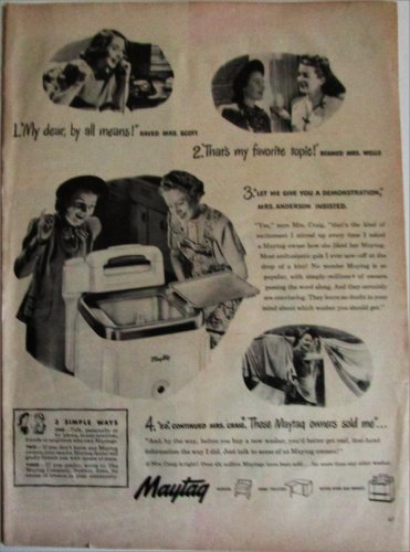 1948 Maytag washer ad