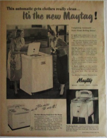 1950 Maytag Automatic Washer ad