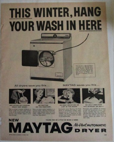 1956 Maytag Dryer ad
