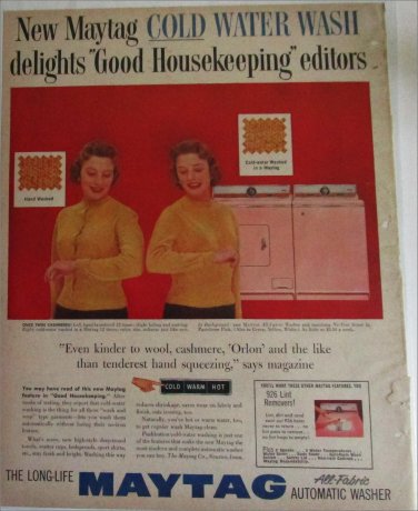 1957 Maytag All Fabric Automatic Washer ad
