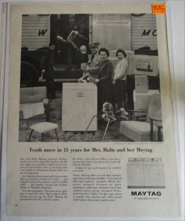 1963 Maytag 10th Move Washer Dryer ad