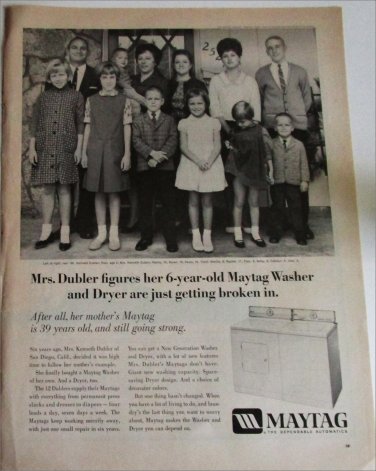 1967 Maytag Washer Dryer ad