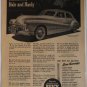 1947 Buick 4 dr sedan Handsome car ad