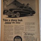 1947 Buick 4 dr sedan Take A Sharp Look car ad