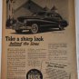 1947 Buick 4 dr sedan Take A Sharp Look car ad