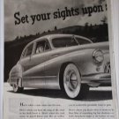 1947 Buick 4 dr sedan Set Your Sights car ad