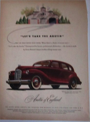1948 Austin Devon 4 dr sedan Lets Take The Austin car ad