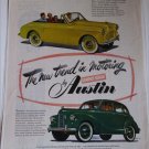 1951 Austin A-40 Convertible & Devon 4 dr sedan car ad #2