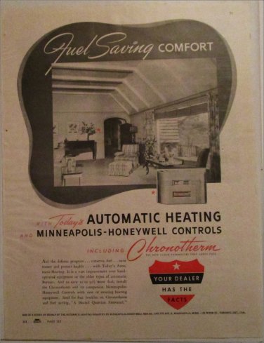 1941 Minneapolis-Honeywell Controls ad