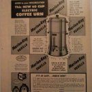 1953 Mirro Electric Coffee Urn ad