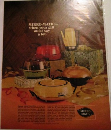 mirro-Matic Appliances Christmas ad