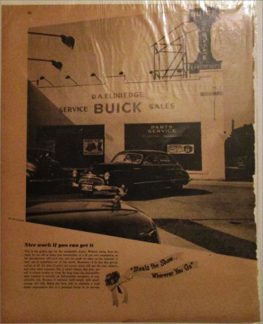 1948 Buick 4 dr sedan car ad