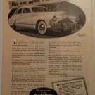 1948 Buick 4 dr sedan It Settles car ad