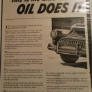 1948 Buick 4 dr sedan Oil Does It All car ad