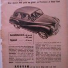 1952 Austin A40 Somerset 4 dr sedan Some car ad