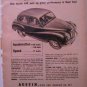 1952 Austin A40 Somerset 4 dr sedan Some car ad