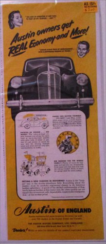 1954 Austin Devon car ad