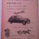 1955 Austin A135 Princess III Saloons & Limousinnes car ad