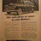 1949 Buick Roadmaster 2 dr sedan car ad