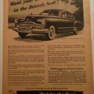 1949 Buick Roadmaster 2 dr sedan Want Your Dollars car ad