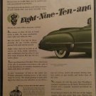 1949 Buick Roadmaster Convertible Eight car ad