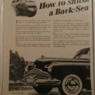 1949 Buick Super 4 dr sedan Shush car ad