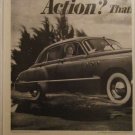 1949 Buick Super 4 dr sedan Action car ad