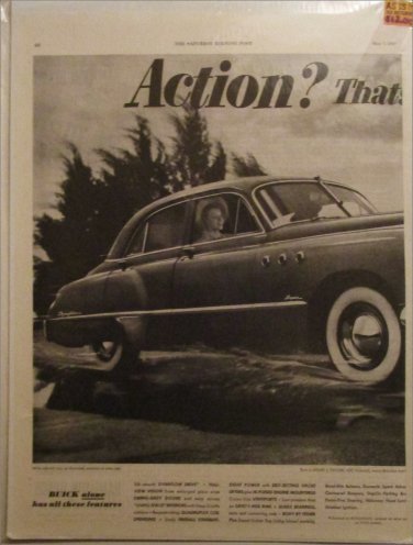1949 Buick Super 4 dr sedan Action car ad