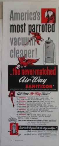 1953 Air-Way Vacum Cleaner ad