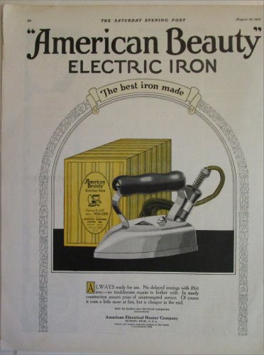 1923 American Beauty Electric Iron ad #1