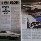 1970 American Motors Rebel Machine car article