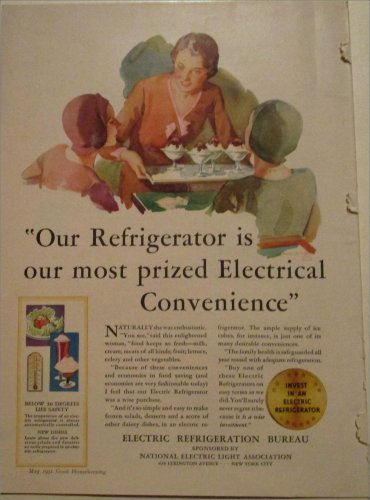 1931 Electrical Refrigeration Bureau ad