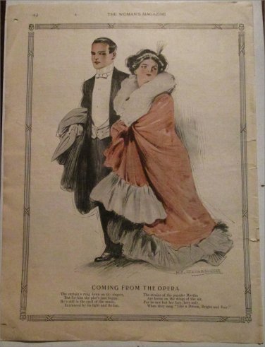1910s Clothing Coming From The Opera page from Womens World