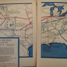 1933 US Airmail Map from Fortune Magazine