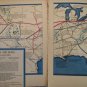 1933 US Airmail Map from Fortune Magazine